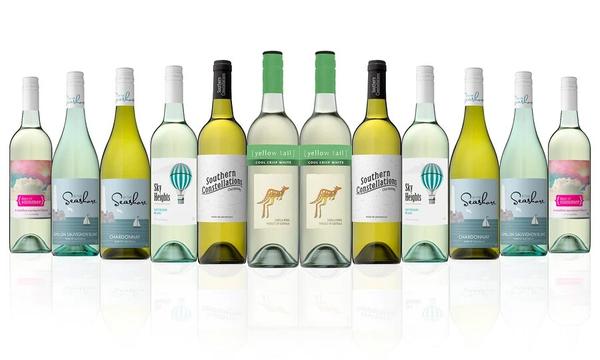 Mixed White Dozen Ft. Yellow Tail Cool Crisp White