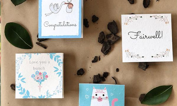 Plantable Cards with Personalised Gift Tag