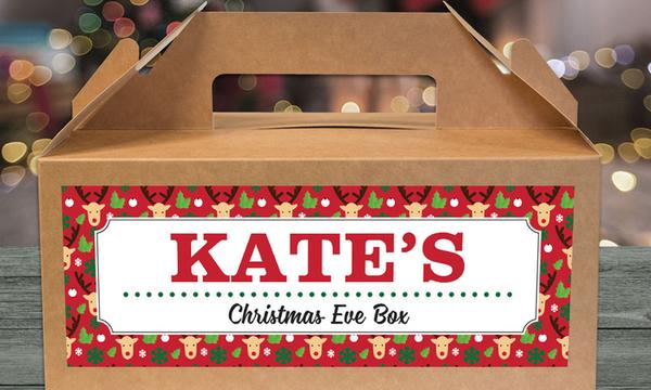Personalised Christmas Eve Box to Fill with Festive Goodies!