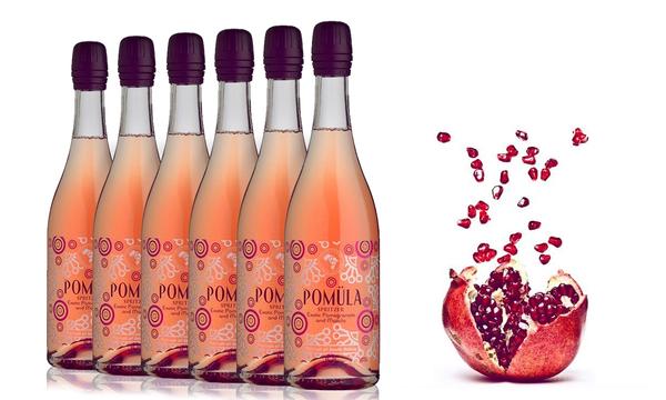 Six Bottles of Pomula Exotic Pomegranate & Marula Spritzer NV
