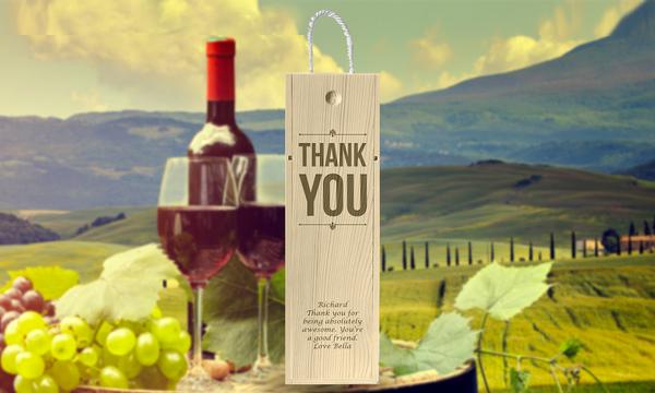 Personalised Engraved Wooden Wine Gift Box