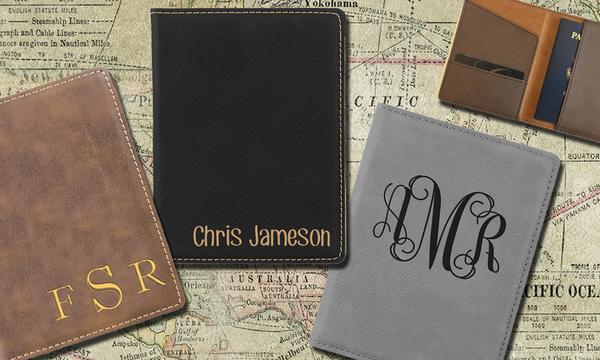 Travel in Style with a Custom Leather-Look Passport Wallet