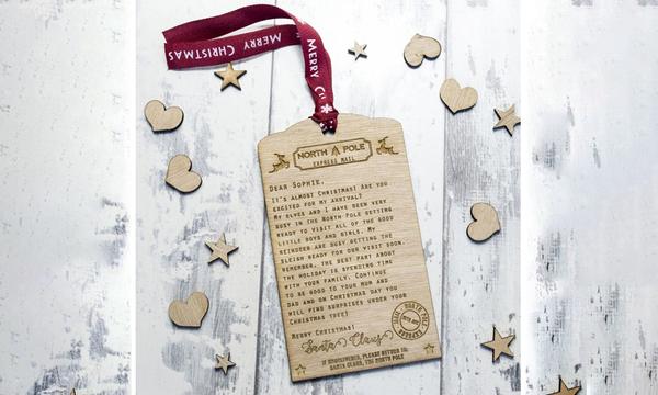 Wooden Letter from Santa Personalised for Your Little One