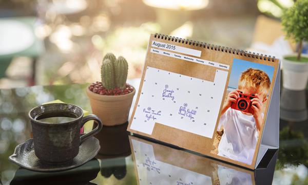 Personalised Calendars in Four Sizes