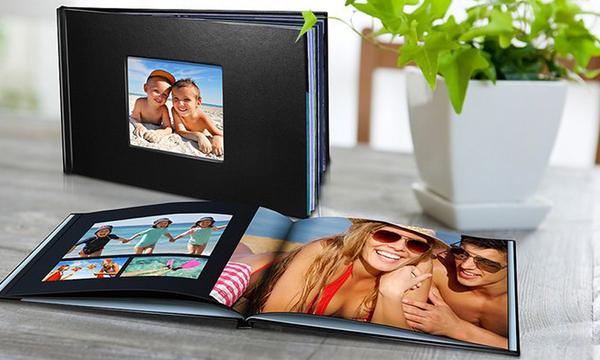 Personalise Your Own Leather-Look Hard Cover Photobook