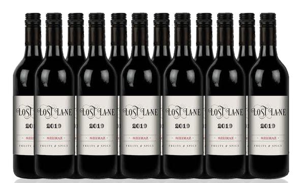 12 Bottles of Lost Lane Shiraz 2019