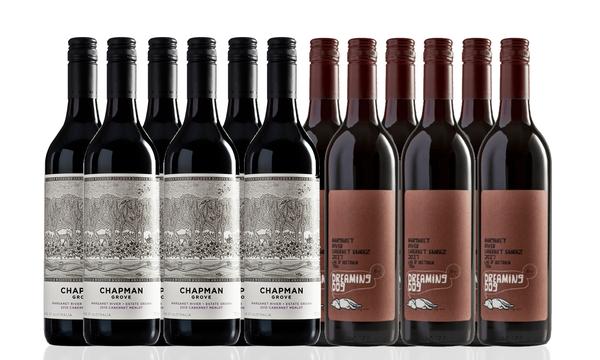 Mixed Dozen of Cabernet Merlot and Cabernet Shiraz