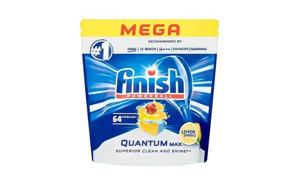Finish Powerball Quantum Max Lemon Sparkle Dishwasher Tablets | 256 Pack