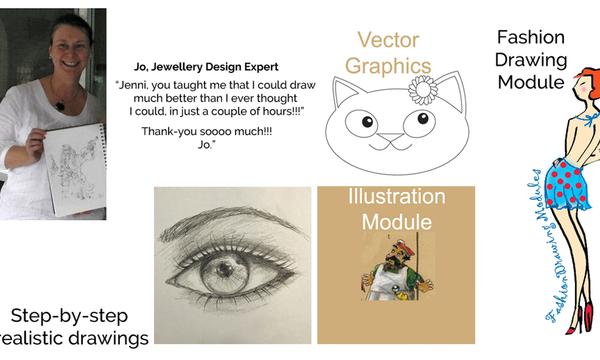 40-Day Online Drawing Course with a Pro Illustrator