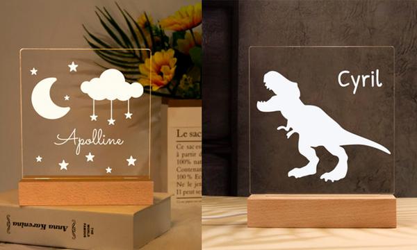 One LED Personalised Night Light for Kids