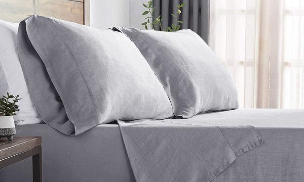 Ramesses Elite Air Cloud French Linen Sheet Set for Queen Bed - Six Colours Available