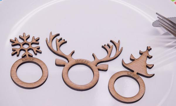 Personalised Christmas Napkin Rings