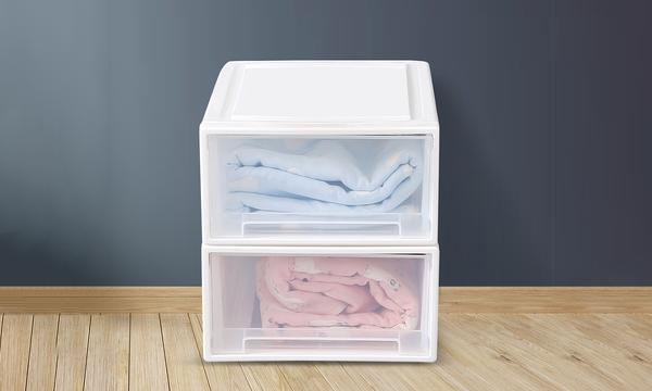 Medium Sized Stackable Plastic Storage Drawers - Multiple Pack Sizes Available