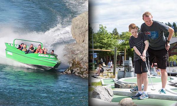 Jet Boat Ride and Mini Golf Pass in Hanmer Springs