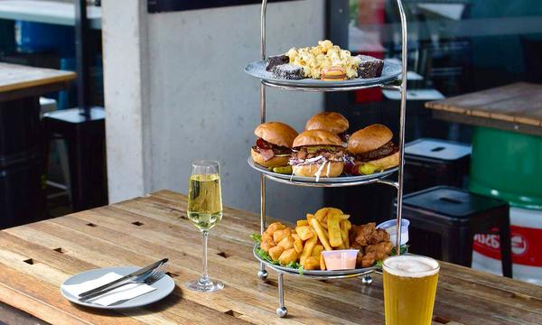 Burger High Tea with Bubbly or Beer in Kingston
