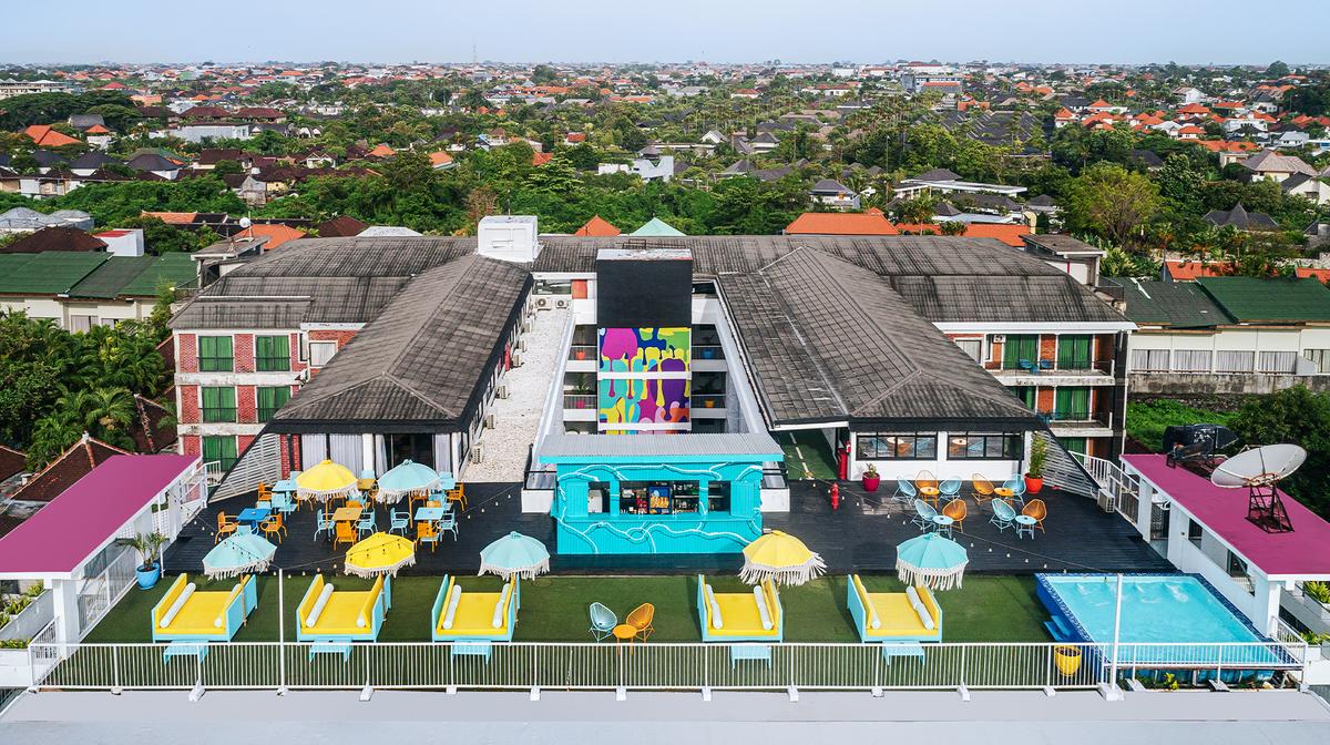 Urban-Chic Seminyak Stay near Famous Beach Clubs with Daily Breakfast & Rooftop Cocktails