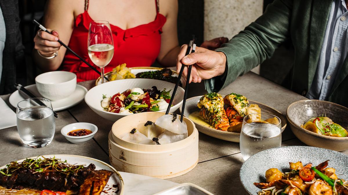 Sydney: Nine-Dish Shared Asian Banquet Experience with Three Glasses of Paired Wines at Lotus Barangaroo