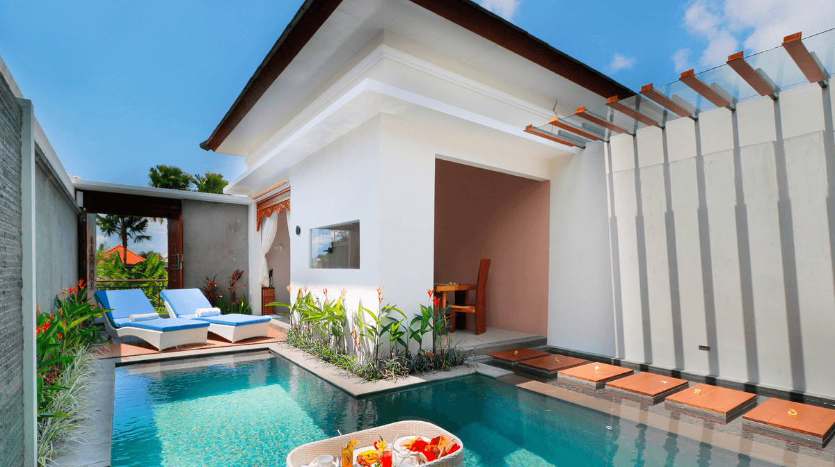 Secluded Seminyak Private Pool Villas with Daily Breakfast, Daily Lunch or Dinner & Afternoon Tea