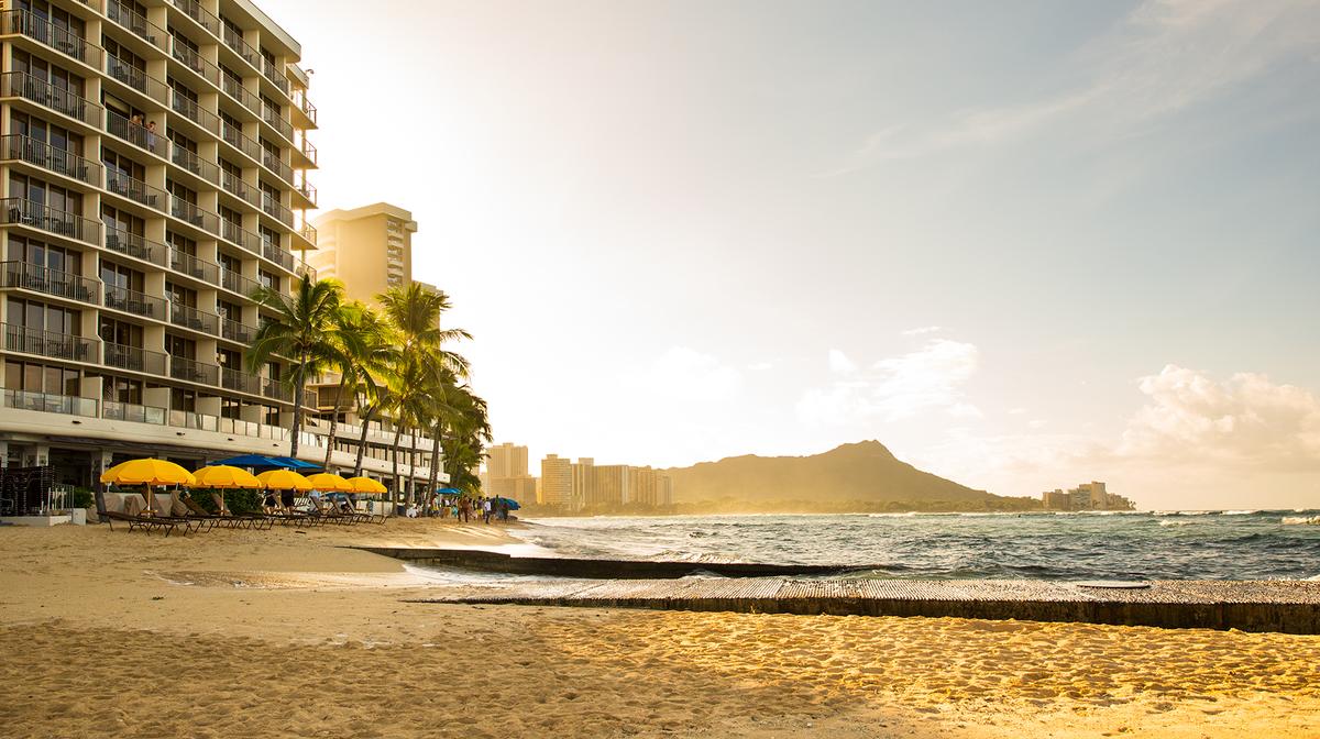 Iconic Outrigger Waikiki Beachfront Escape with Ocean Views, Daily Breakfast & Nightly Cocktails