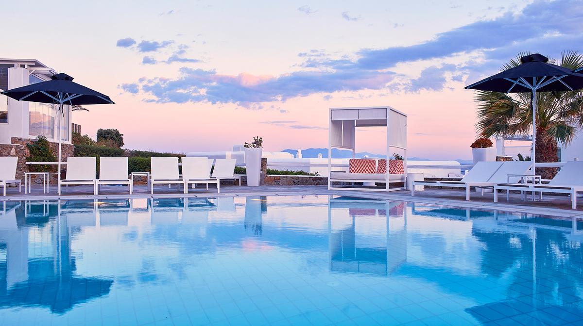 Five-Star Mykonos Beachfront Resort with Sweeping Ocean Views