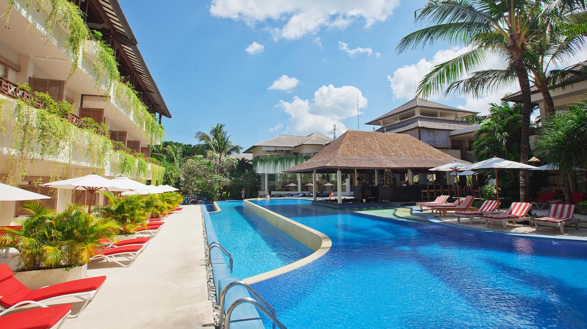 Blissful Bali Escape Moments from Seminyak Beach with Lagoon-Style Pool & Onsite Spa