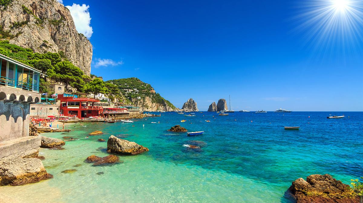 Italy: 7-Day Tour from Rome to Sorrento with First-Class Rail Journey, Capri Island, Pompeii Ruins & Amalfi Extension Available