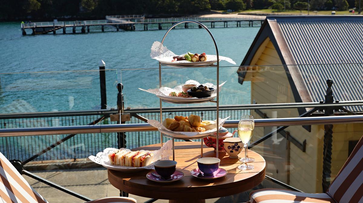 Sydney: Waterfront High Tea with Glass of Sparkling Wine at Ripples Chowder Bay