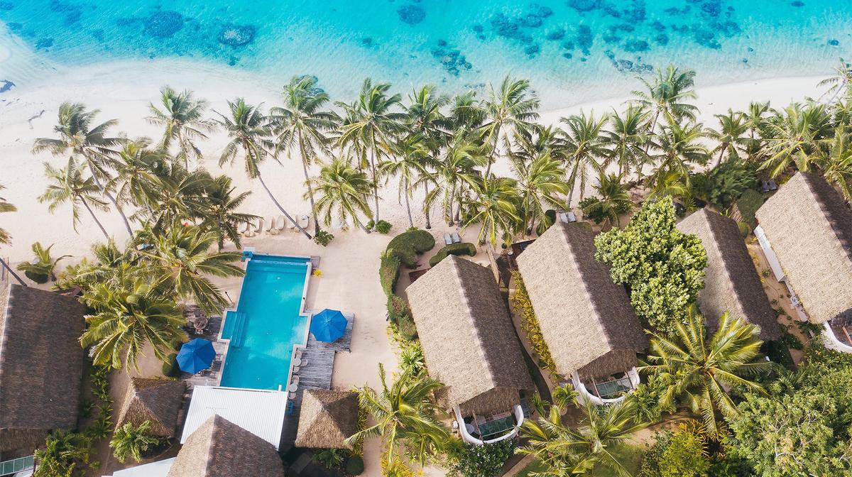 Cook Islands Award-Winning Adults-Only Beachfront Bungalow Escape with Daily Breakfast