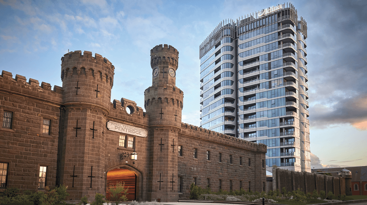 Brand New: Former Melbourne Pentridge Prison Heritage Stay with Guaranteed Apartment Upgrade, Daily Breakfast & Nightly Drinks