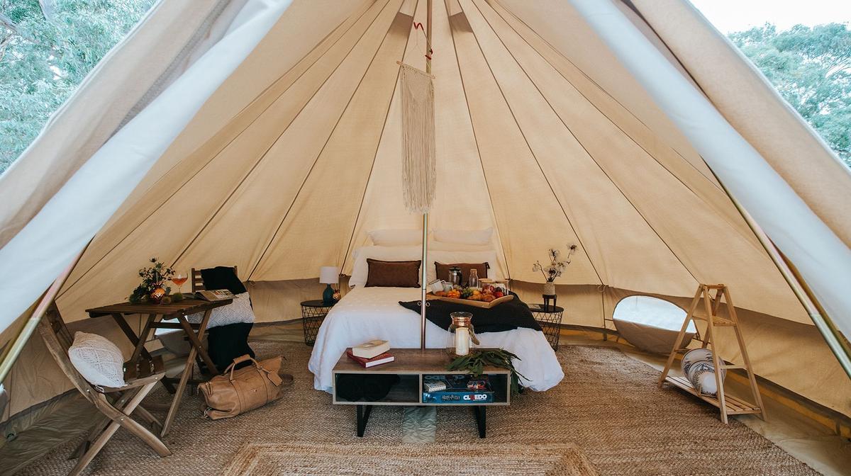 Adults-Only Eco Glamping in Victoria's High Country with Daily Breakfast & Sparkling Wine