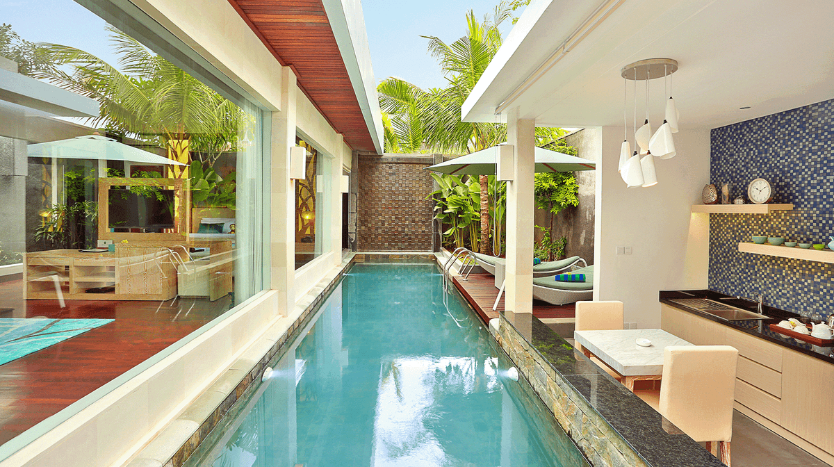 Luxe Bali Private Pool Villas in Tranquil Jimbaran with Massages, Daily Breakfast & Nightly Cocktails 