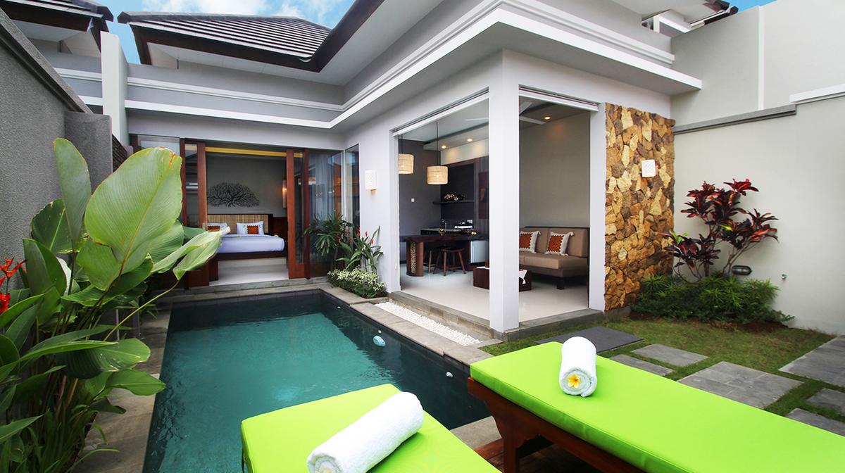 Serene Seminyak Private Pool Villas with Welcome Cocktail & Daily Breakfast