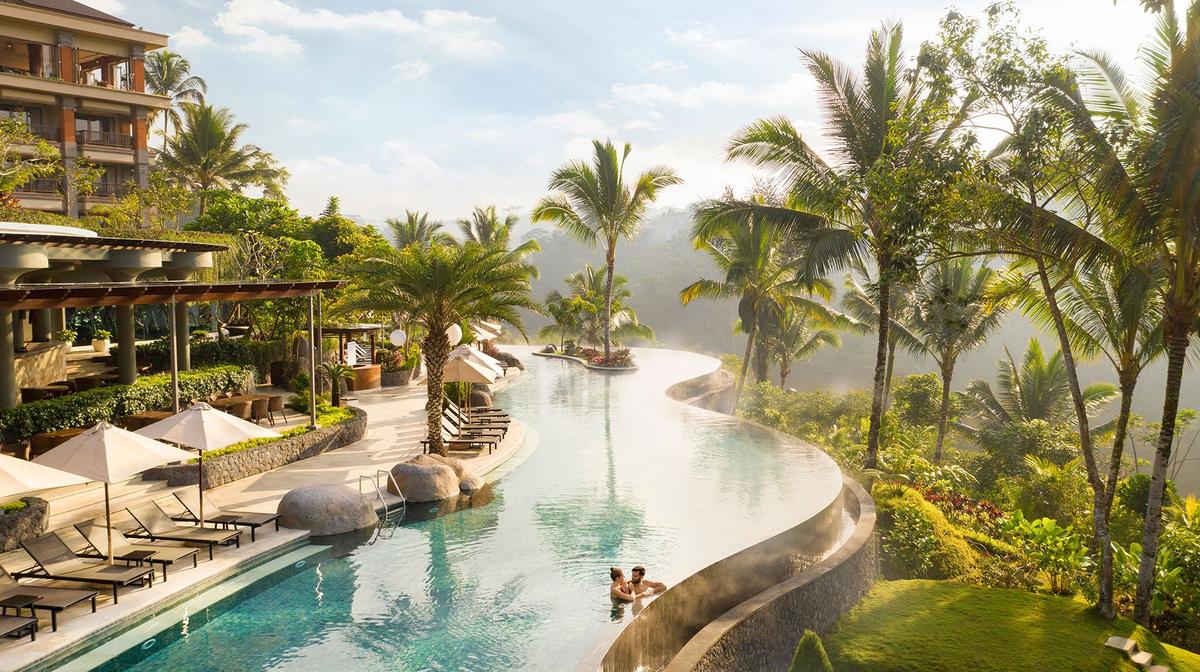 Five-Star Ubud Rainforest Hideaway with World-Famous Pool, Daily Breakfast & Daily Lunch or Dinner