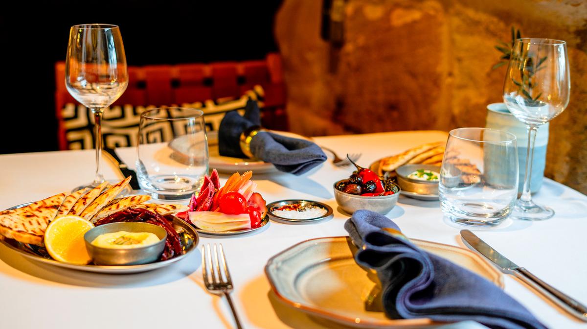 Four-Course Modern Greek Feast with Bottle of Wine for Two at Jimmy's Kitchen Bay εννέα