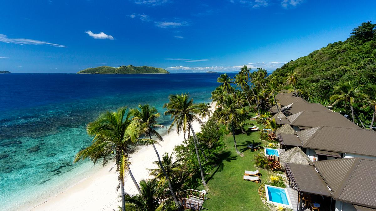 Fiji Adults-Only Beachfront Private Pool Villa Oasis on Private Mamanucas Island with All-Inclusive Dining