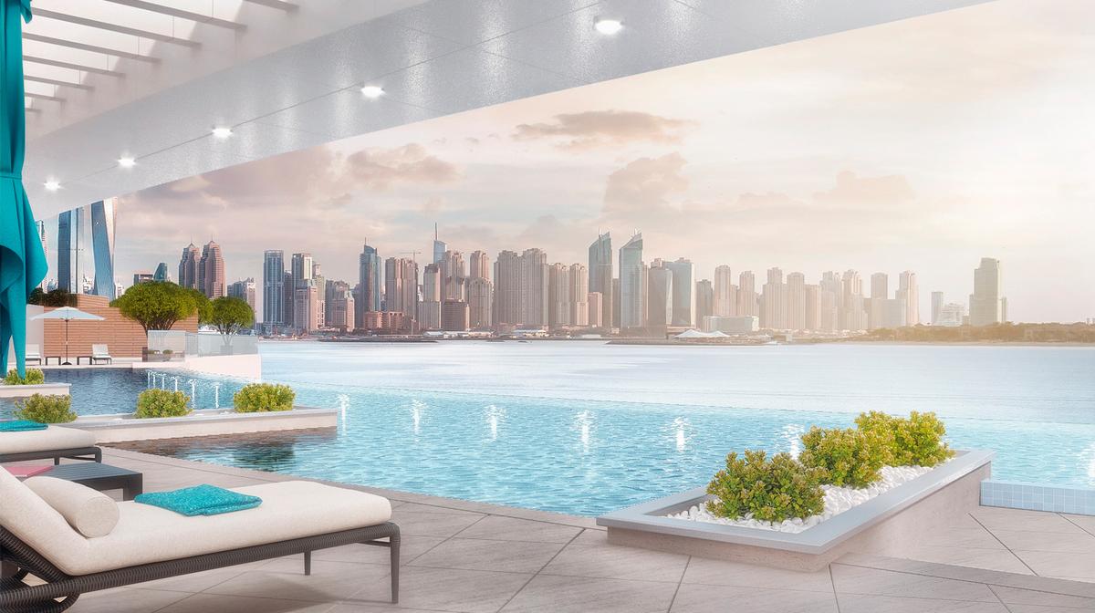 Dubai Palm Jumeirah Glamour with Rooftop Infinity Pool