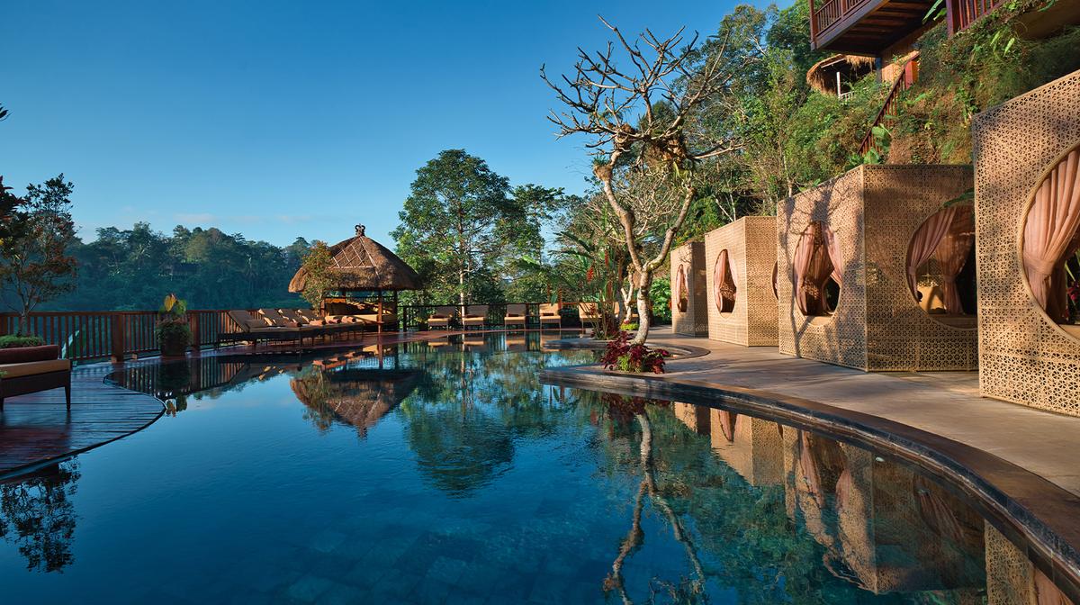 Ubud Cliffside Villas on Ayung River with Massages, Daily Breakfast, Nightly Dinner & Cocktails