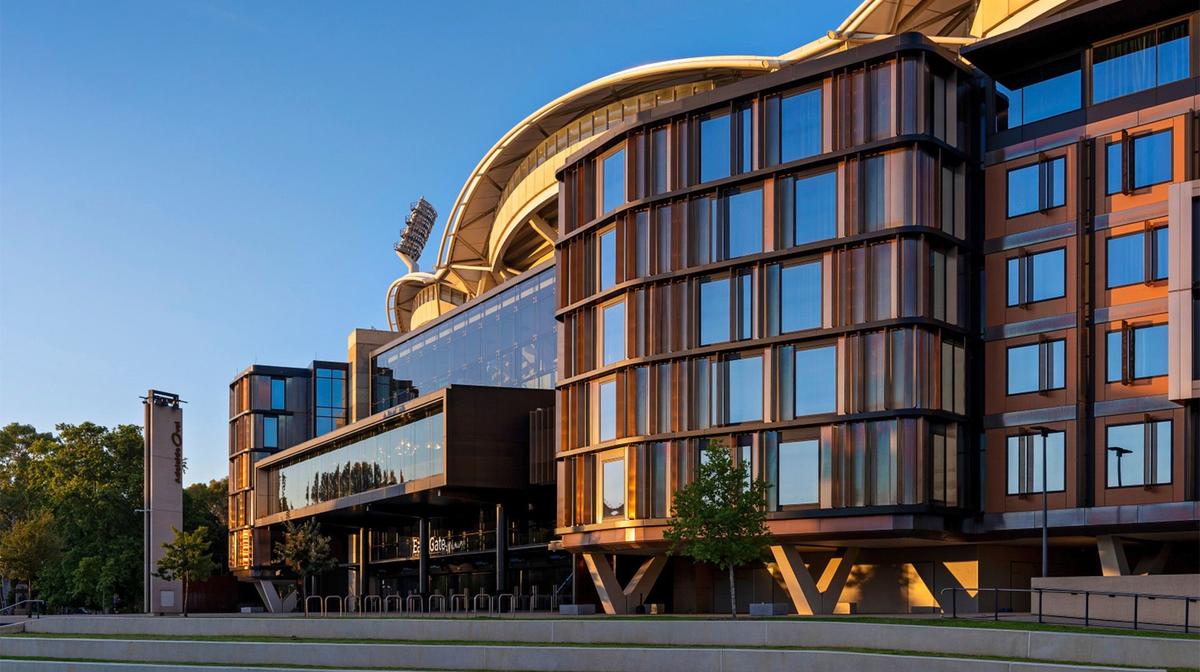 Australia's First Stadium Hotel: Adelaide Oval Historic Stay with Daily Breakfast, Dining Credit & Nightly Drinks 