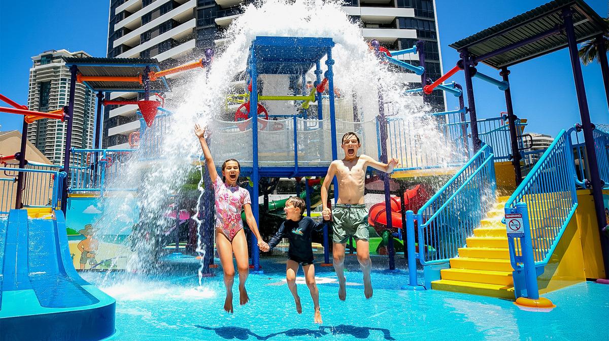 Family-Friendly Surfers Paradise Fun with Waterpark & Ice-Skating Rink