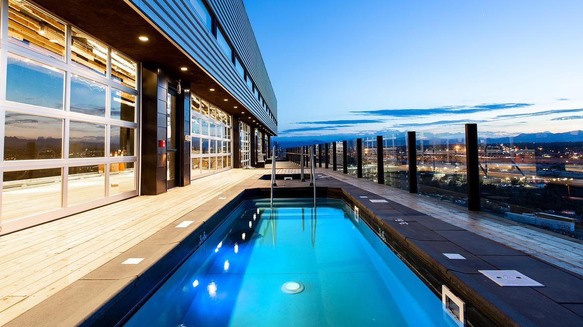  Boutique Denver Design-Forward Retreat with Brewery, Market Hall & Rooftop Pools