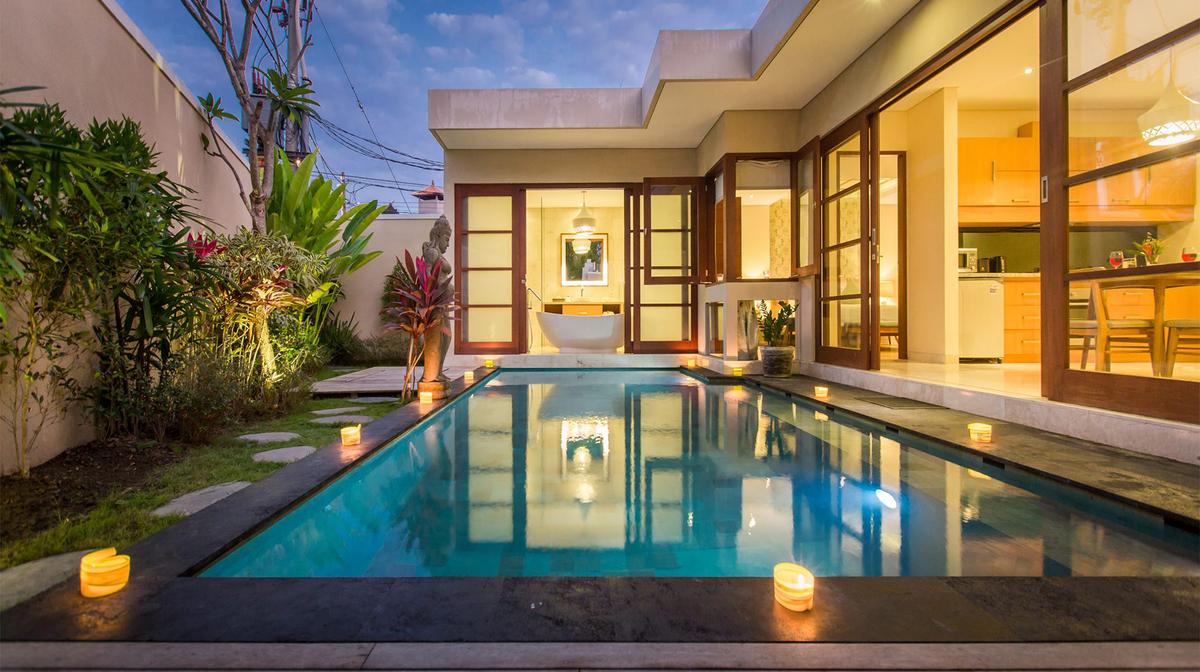 Bali One, Two & Three-Bedroom Private Pool Villas in the Heart of Legian with Daily Breakfast & Bucket of Beers 