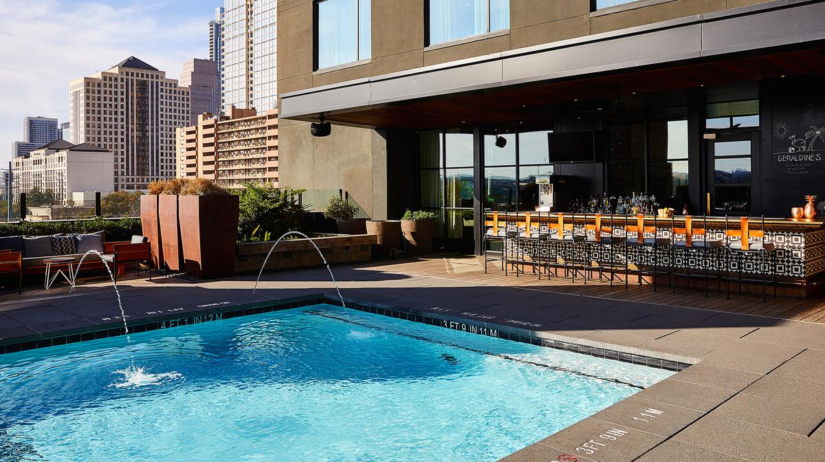 Ultra-Cool Austin Boutique Hotel with Rooftop Pool, Restaurant, Bar & Live Music 