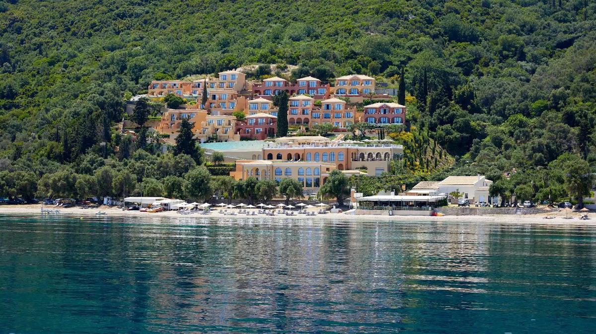 Five-Star Corfu Adults-Only Suites with Private Beach & Six Restaurants & Bars