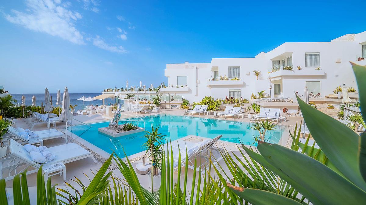 Adults-Only Island Romance in Lanzarote with Outdoor Pool, Spa & Direct Beach Access