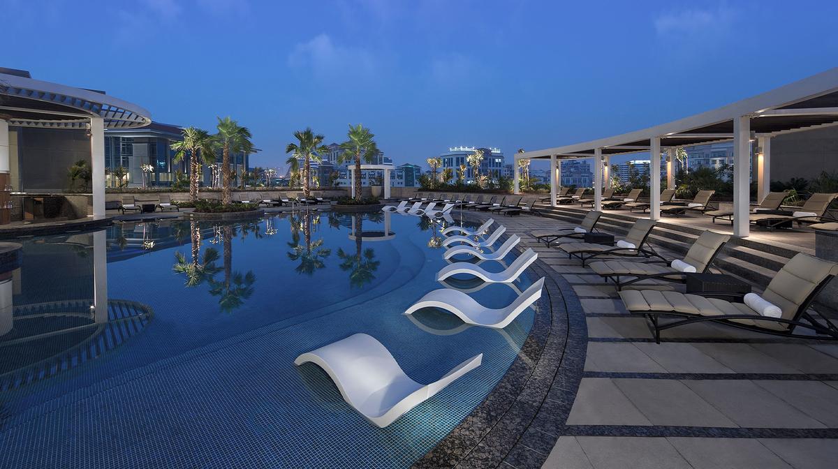 Glamorous Five-Star Dubai Escape with Daily Breakfast, Club Access & Nightly Free-Flow Cocktails