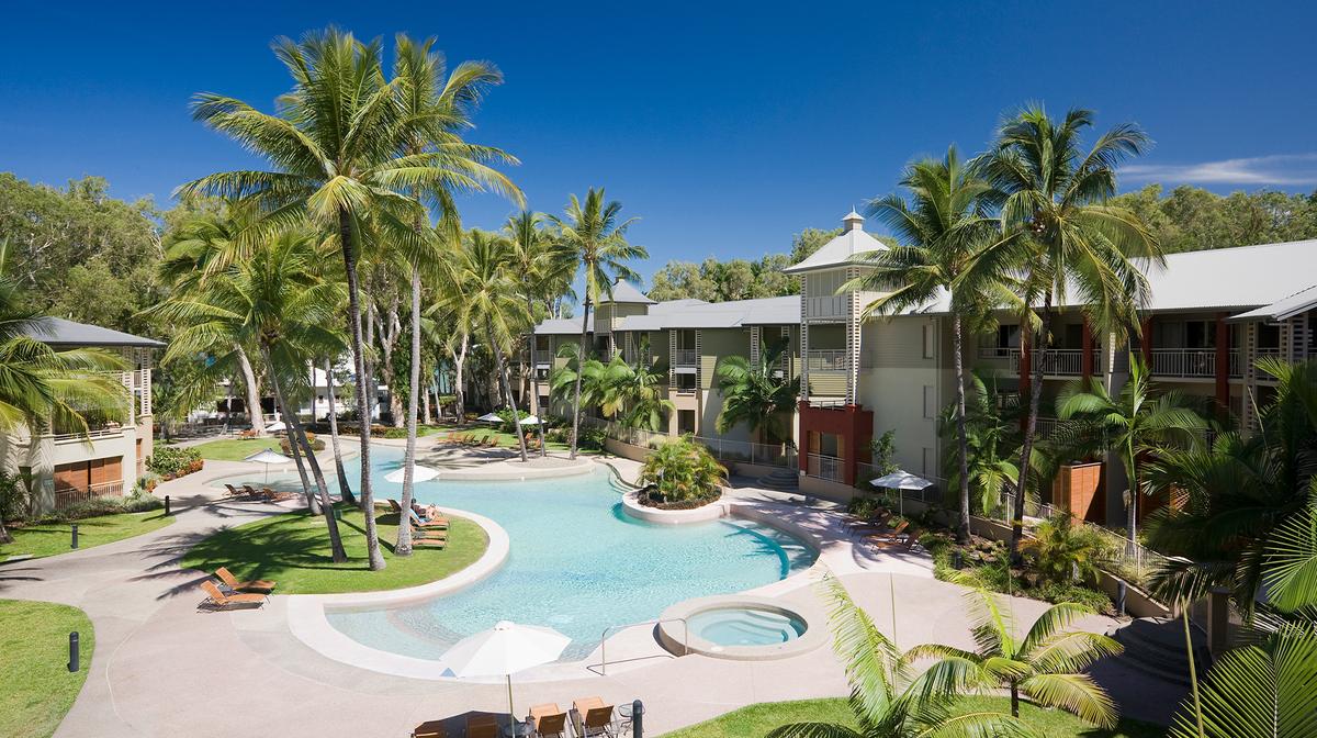 Tropical Palm Cove Beachfront Esplanade Escape with Lagoon Pool, Daily Breakfast & Two-Course Lunch