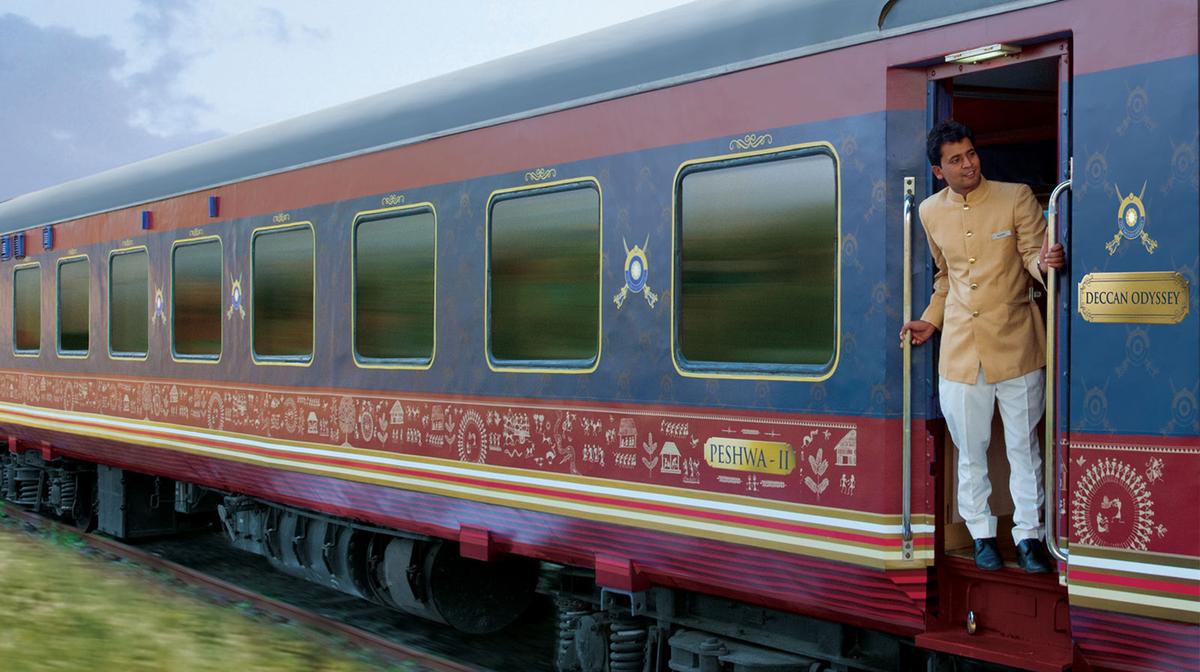 India Luxury Railway Tour on Iconic Deccan Odyssey with Taj Mahal, Ellora Caves, Ranthambore Safari & Handpicked Accommodation