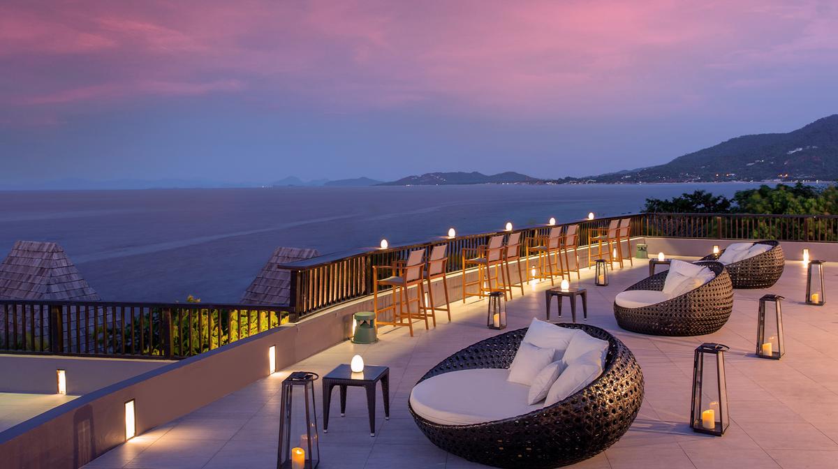 Five-Star Koh Samui Oceanfront Luxury with Daily Breakfast & Nightly Rooftop Cocktails