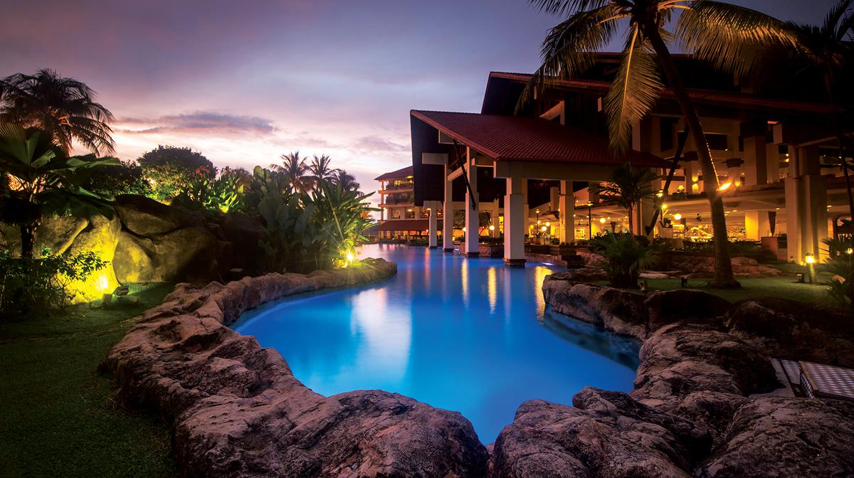 Borneo Five-Star Beachfront Retreat with Four Dazzling Swimming Pools