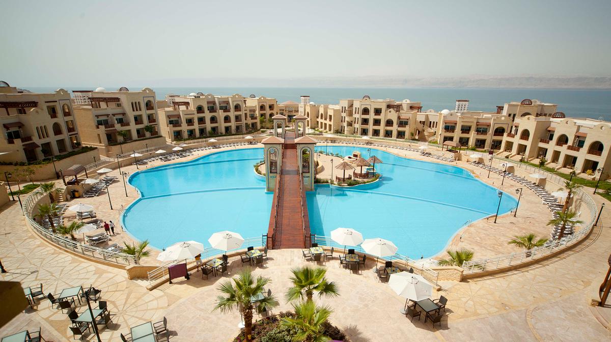 Jordan Stylish Dead Sea Oasis with Private Beach